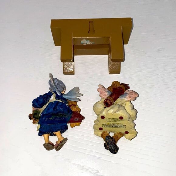 Boyds Bears Set Archer Straitshot & Grandma Faeriehugs Shelf Sitters Figurine - Picture 6 of 12